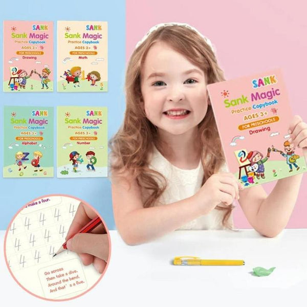 Magic Copybooks for Kids 3+ (Set of 4)