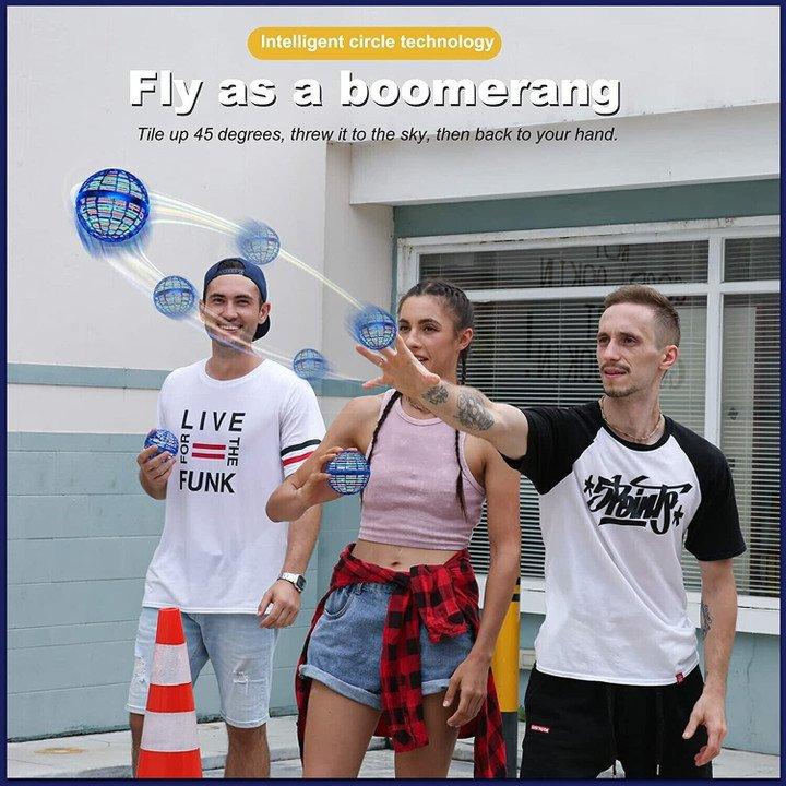 Flying Spinning Playing Ball