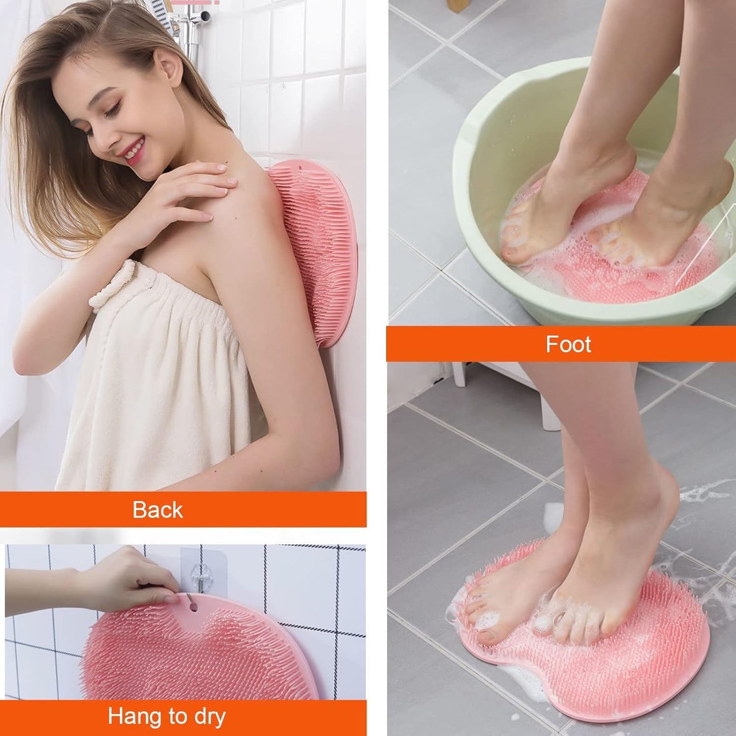 Shower Foot and Back Scrubber (Buy 1 Get 1 Free)