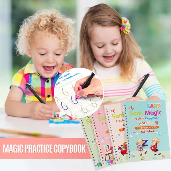 Magic Copybooks for Kids 3+ (Set of 4)