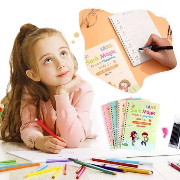 Magic Copybooks for Kids 3+ (Set of 4)