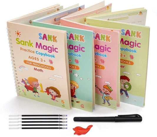Magic Copybooks for Kids 3+ (Pack of 4)